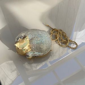 Crystal DIY cat clutch chain strap